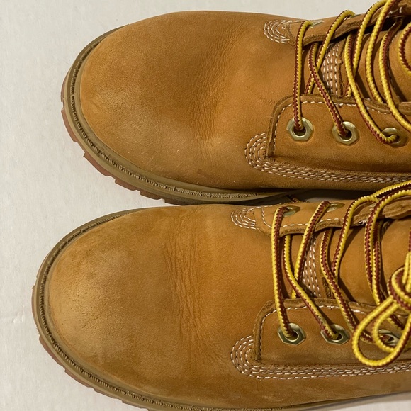 Big Kids Timberland 6" FOLKSTONE Boots Junior size 3.5M camel Waterproof - Picture 13 of 15